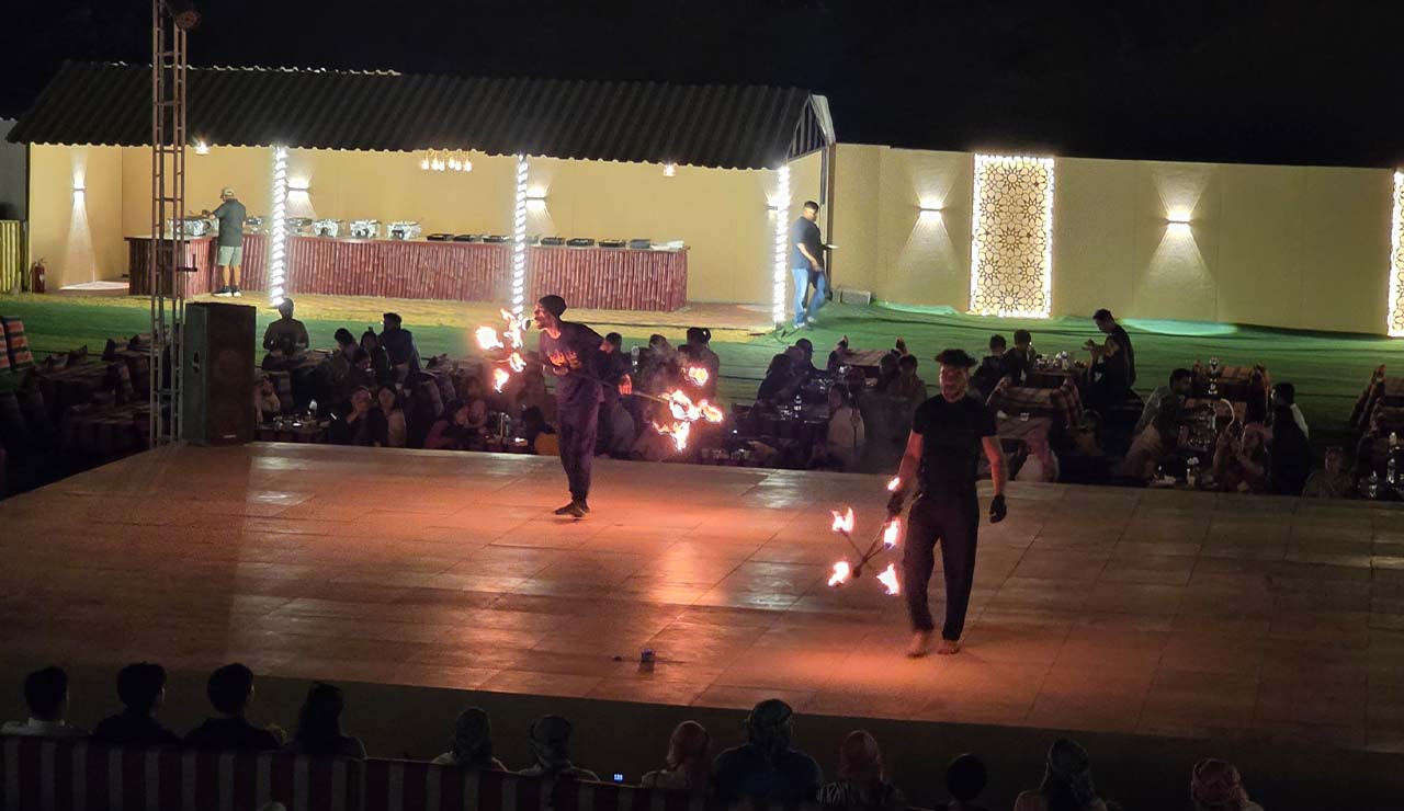 Fire show Best Desert Safari Tours in Dubai