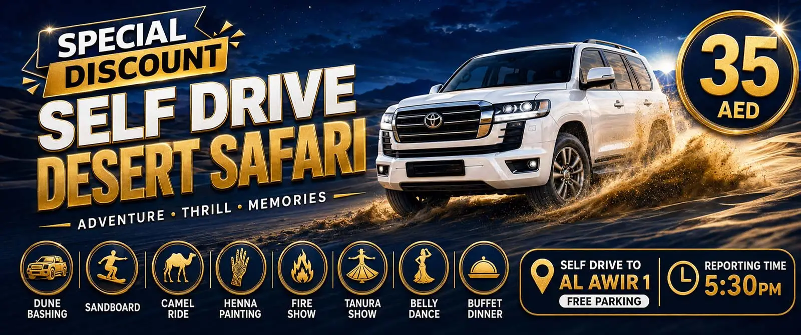 Self drive desert safari offer